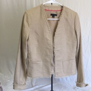 Will Smith Beige Blazer Short Jacket, Linen.
